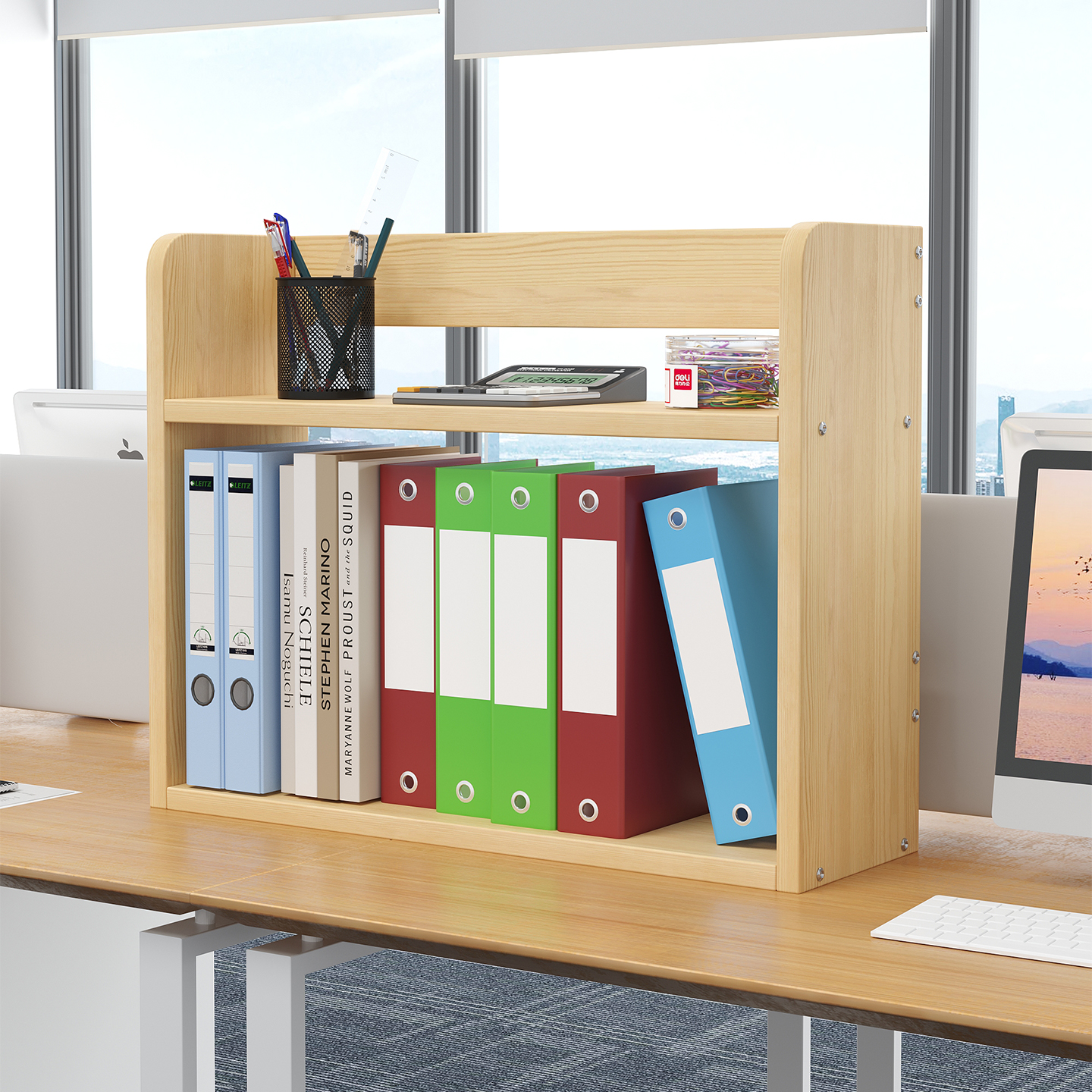 【热销爆款】环保实木书架可定制