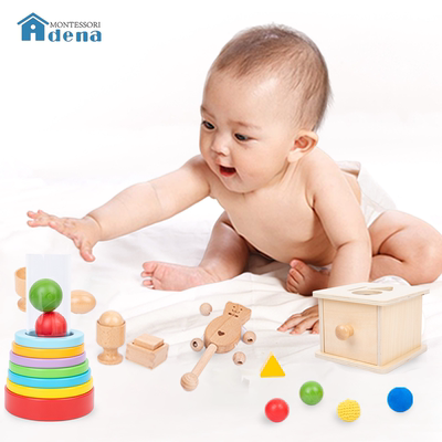 9-10月龄宝宝早教玩具盒子 婴幼儿童蒙氏教具 益智积木玩具月龄盒