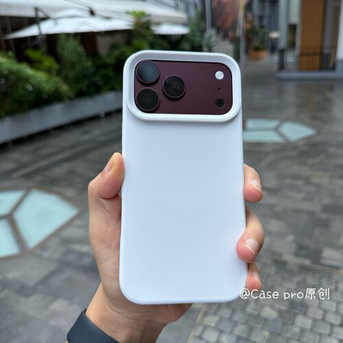 内置磁吸 白色液态硅胶iPhone18promax手机壳适用苹果18pro加厚防摔保护套17 pro max新款全包