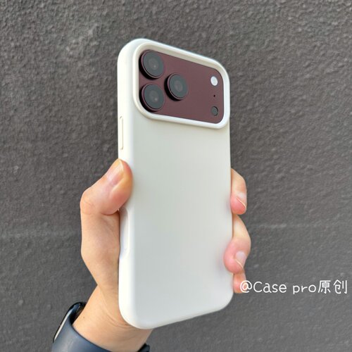 液态硅胶 iPhone18 pro max手机壳古董白色 适用苹果18pro防指纹保护套17/16新款全包壳15/14磨砂男女情侣