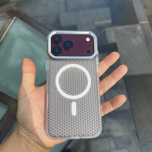 散热孔 iPhone18promax手机壳磁吸适用苹果18pro金属按键17 pro max保护套硅胶软边16/15全包防摔