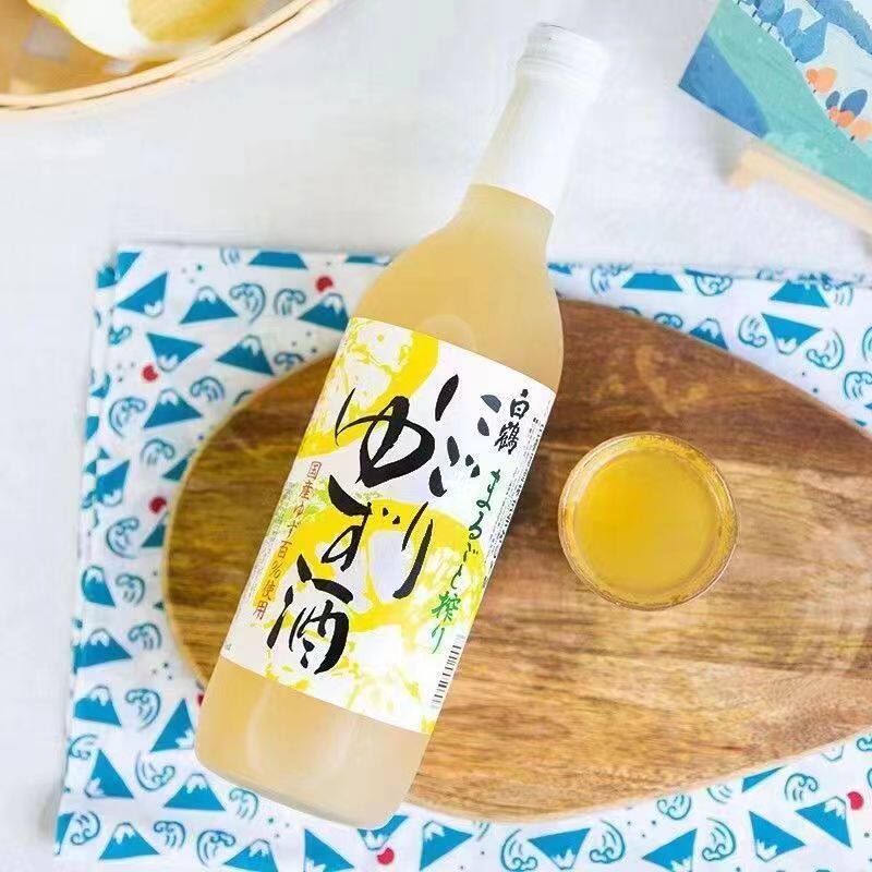 日本梅酒白鹤柚子酒利口配制酒柚子酒720ml原装进口促销微醺