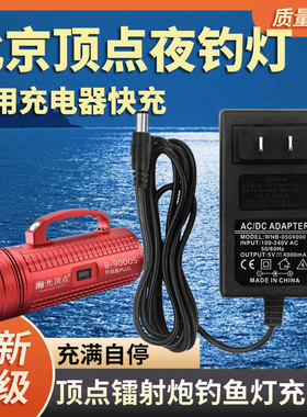 北京顶点激光镭射炮充电器H990SH960SH980S强光夜钓鱼灯充电快充