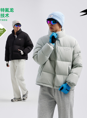 SOCKKEY特氟龙加厚菱形LOGO羽绒服90白鸭绒美式冬外套保暖