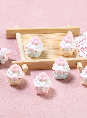 仿真立体蛋糕食玩奶油胶diy手工发夹装饰手机壳材料树脂配件配饰1