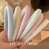 多巴胺海绵细发箍女夏天高颅顶不勒头发卡甜美可爱儿童压发捆头箍