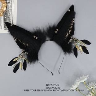 埃及摇神殿阿努比斯神话cosplay手作兽耳发箍网红万圣诞节头饰