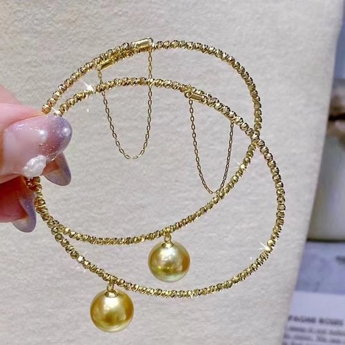 18K金镭射爆闪珠南洋金珠