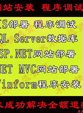 ASP.NET程序调试 IIS部署 Winform程序安装调试 SQL Server安装调
