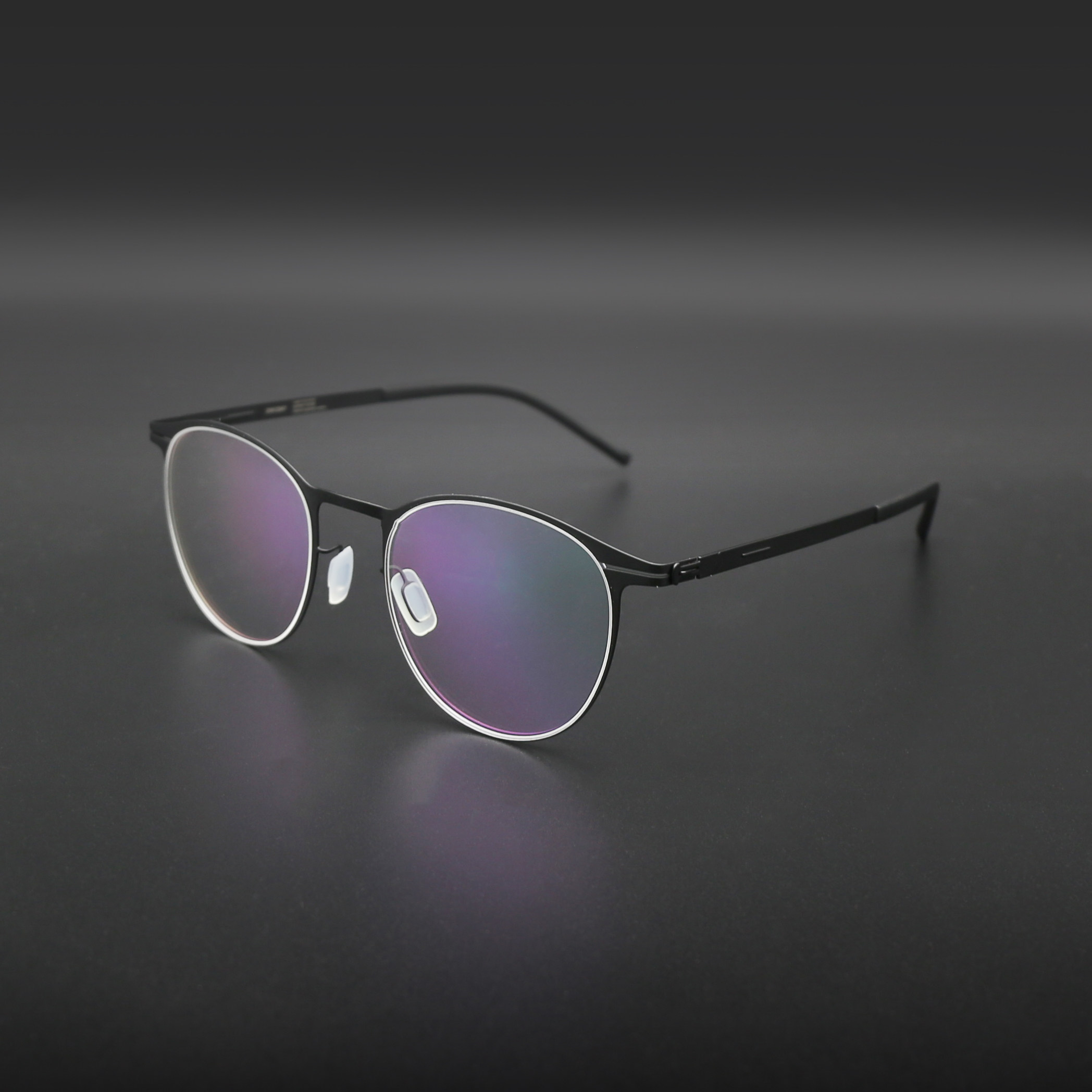 无螺丝圆框眼镜德国柏林同款轻盈薄钢男女商务Berlin记忆金属镜架