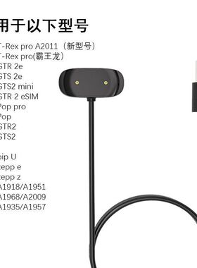 适用华米Pop pro\A1918手表充电器GTR 2e博之轮M48磁吸充电线座