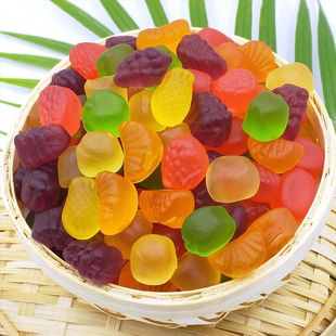 qq糖商用摆地摊装果汁儿童零食童年qq软糖厂家直销软糖散装