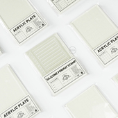 MINI NOTE 硅胶格式 九口山原创 印章待办事件时间轴套装 效率手帐