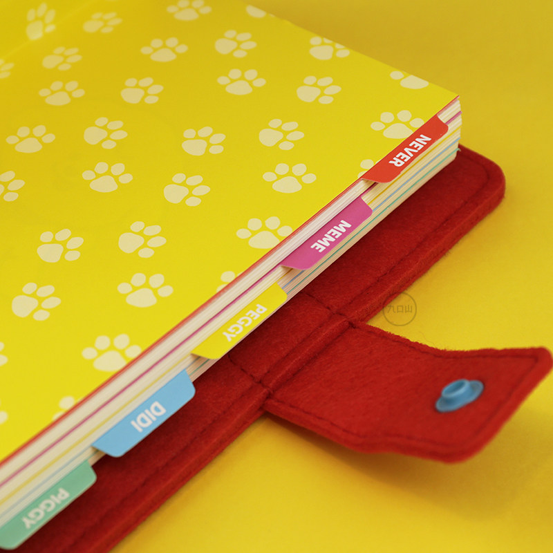 九口山 × nevers family 奈娃家族 b6毛毡笔记本手帐 日程管理