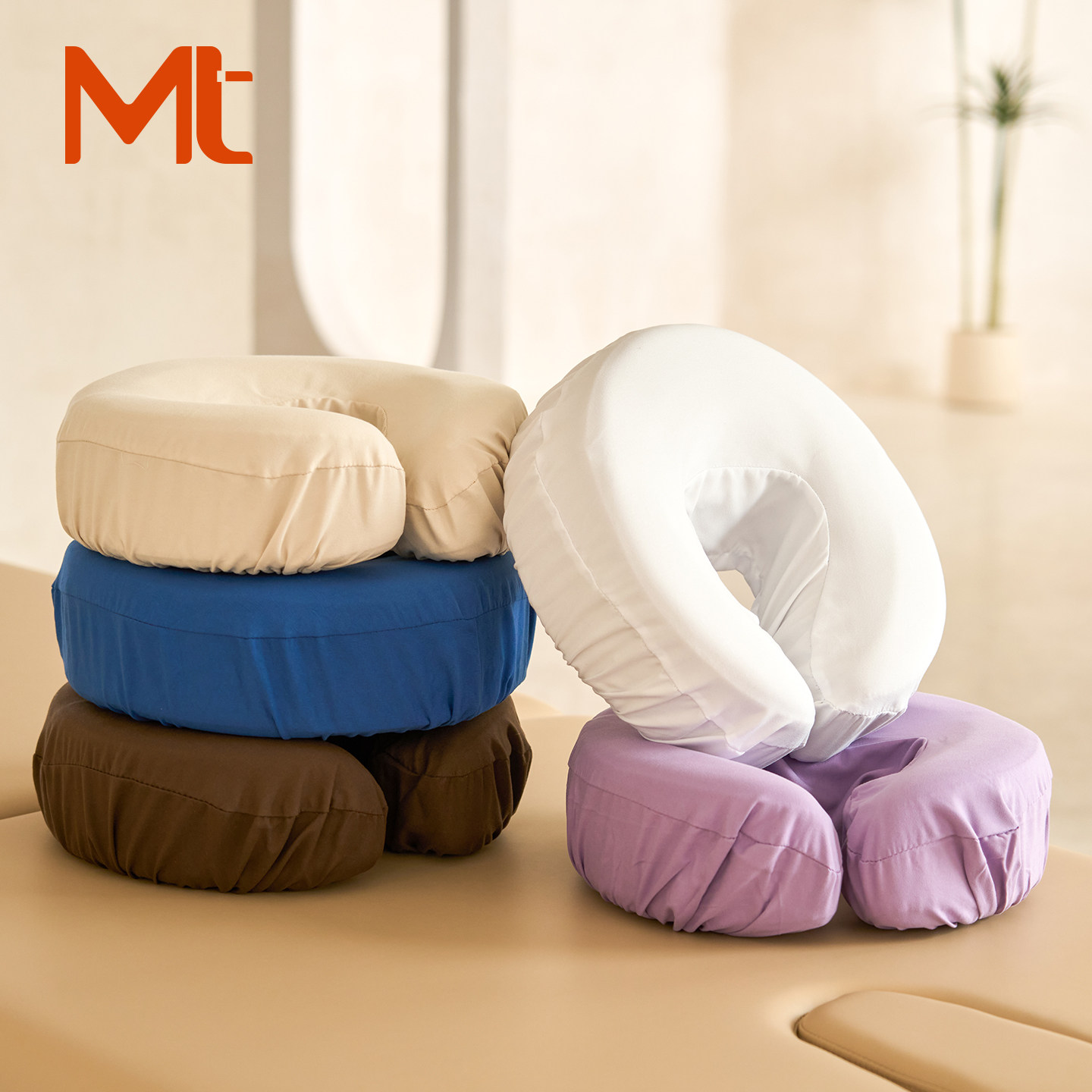 MT美容床折叠按摩床面枕套12件套防尘罩易清洗家用商用隔污面枕套