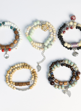 景德镇手串双层瓷珠串珠陶瓷手链情侣手饰文创礼品学生礼物网红款