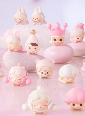 正版樱花系列小萌粒 POPBEAN泡泡玛特萌粒三代趴姿