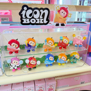 正品MINISO名创优品YOYO右右酱萌趣歪头系列iconbox盲盒公仔摆件