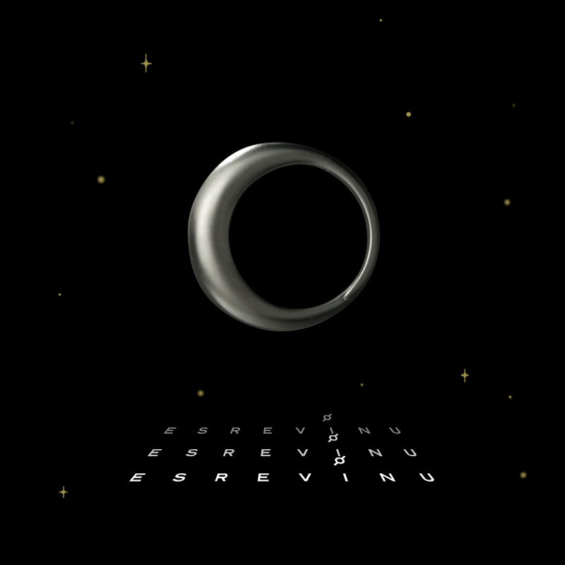 宇宙记号S925银情侣戒指