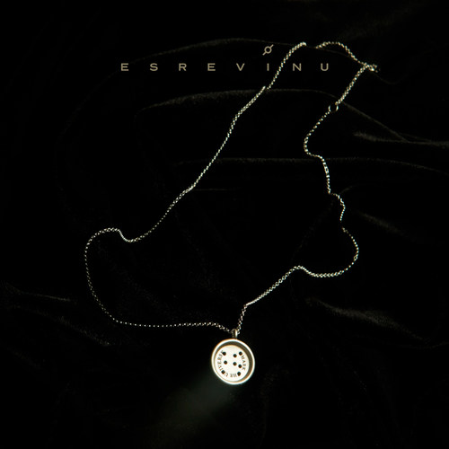 宇宙记号男女S925银纽扣项链