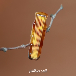 BubblesClub《丝桐长乐》古琴边夹新中式发抓配饰原创设计刘海夹