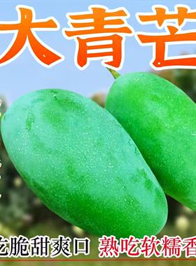 正宗大青芒新鲜10斤芒果应季整箱当季越南特大忙果金煌水仙广西