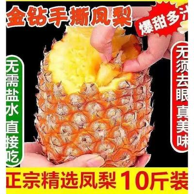 正宗海南金钻凤梨10斤新鲜水果应当季孕妇大果手撕香水菠萝整箱5