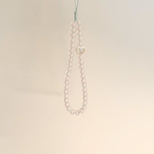 Purple forest原创*软糯粉粉蓝蓝pink心手机链升级粗绳版cdd挂件