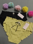 包邮 1361 日系褶皱泡泡 5条 少女简约透气纯棉档柔软舒适女士内裤