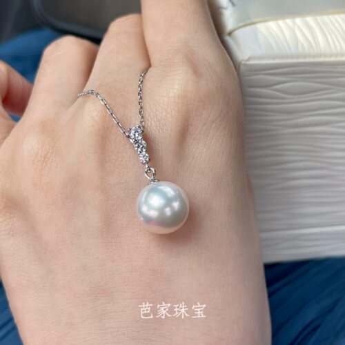 国mu款经典三钻无核淡水珍珠