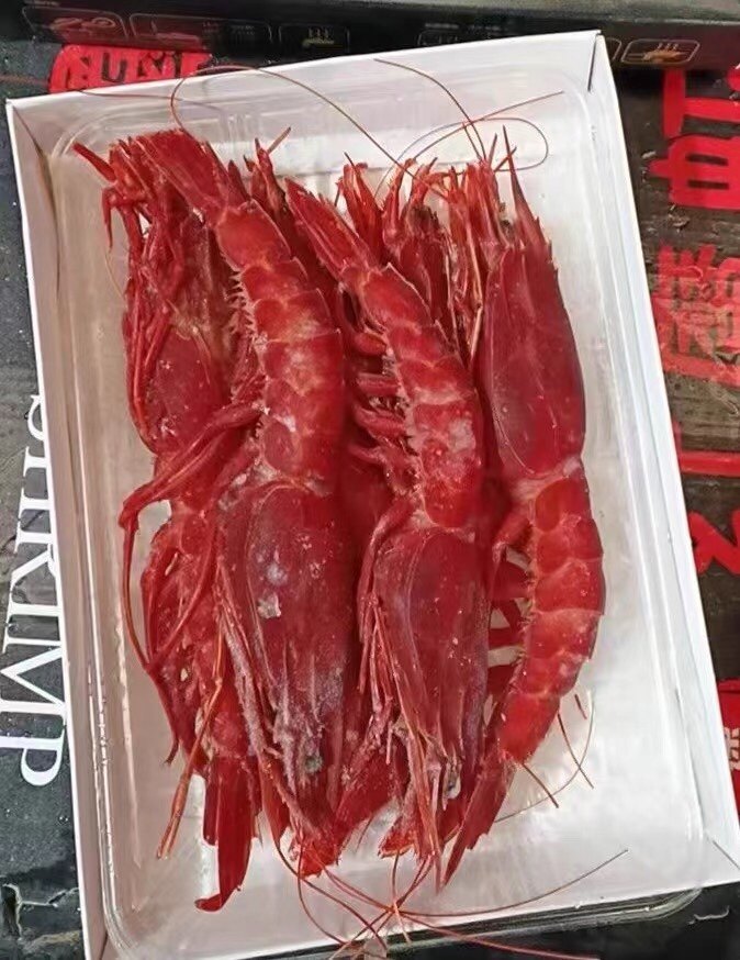 北海特产红魔红虾大虾日料刺身500g包邮2-4个一盒