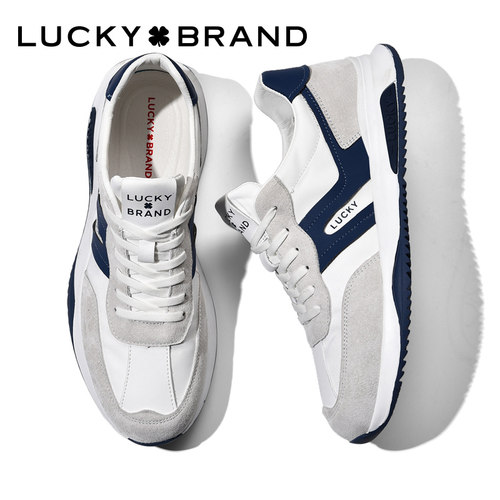LUCKY男鞋BRAND【专柜款】百搭防滑休闲板鞋百搭小白鞋子透气板鞋