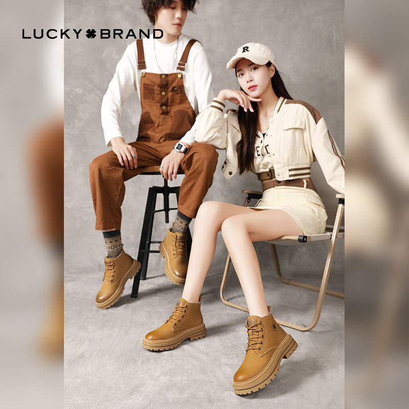 Lucky马丁靴Brand四叶马丁靴