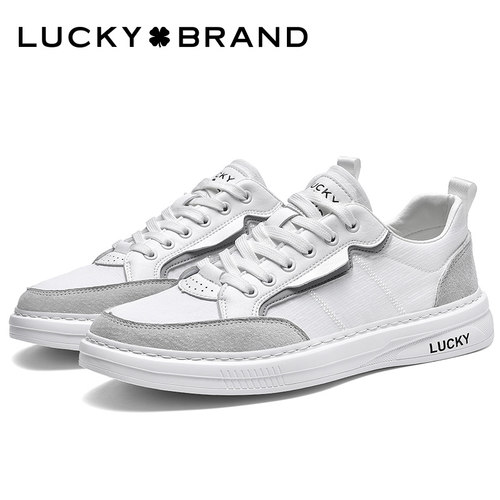 Lucky板鞋Brand四叶草男鞋耐磨软底休闲鞋时尚透气百搭舒适软底