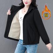 休闲夹克外套女士春秋2025新款 风衣小个子妈妈冲锋衣上衣跨境 短款