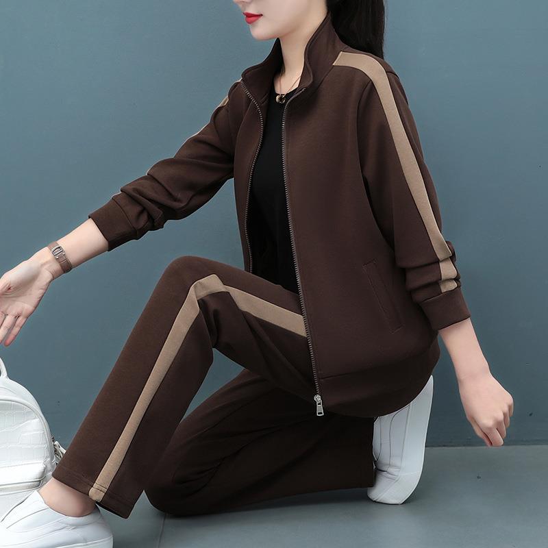 休闲运动套装女士春秋2025新时尚套装