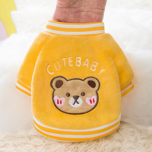 可爱小熊狗狗衣服春秋季法斗柯基猫咪中小型犬奶狗宠物卫衣厂家