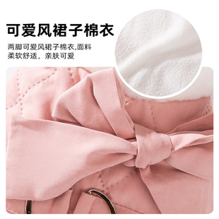 秋冬季猫咪衣服两脚可爱风裙子棉衣加厚保暖御寒幼猫幼犬宠物服饰