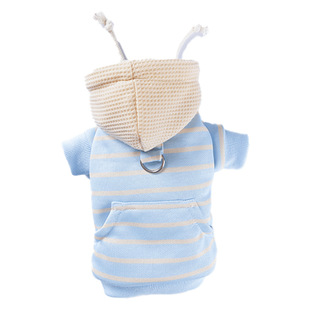 跨境秋冬季狗狗衣服条纹卫衣保暖毛衣马甲中小型猫咪泰迪宠物衣服