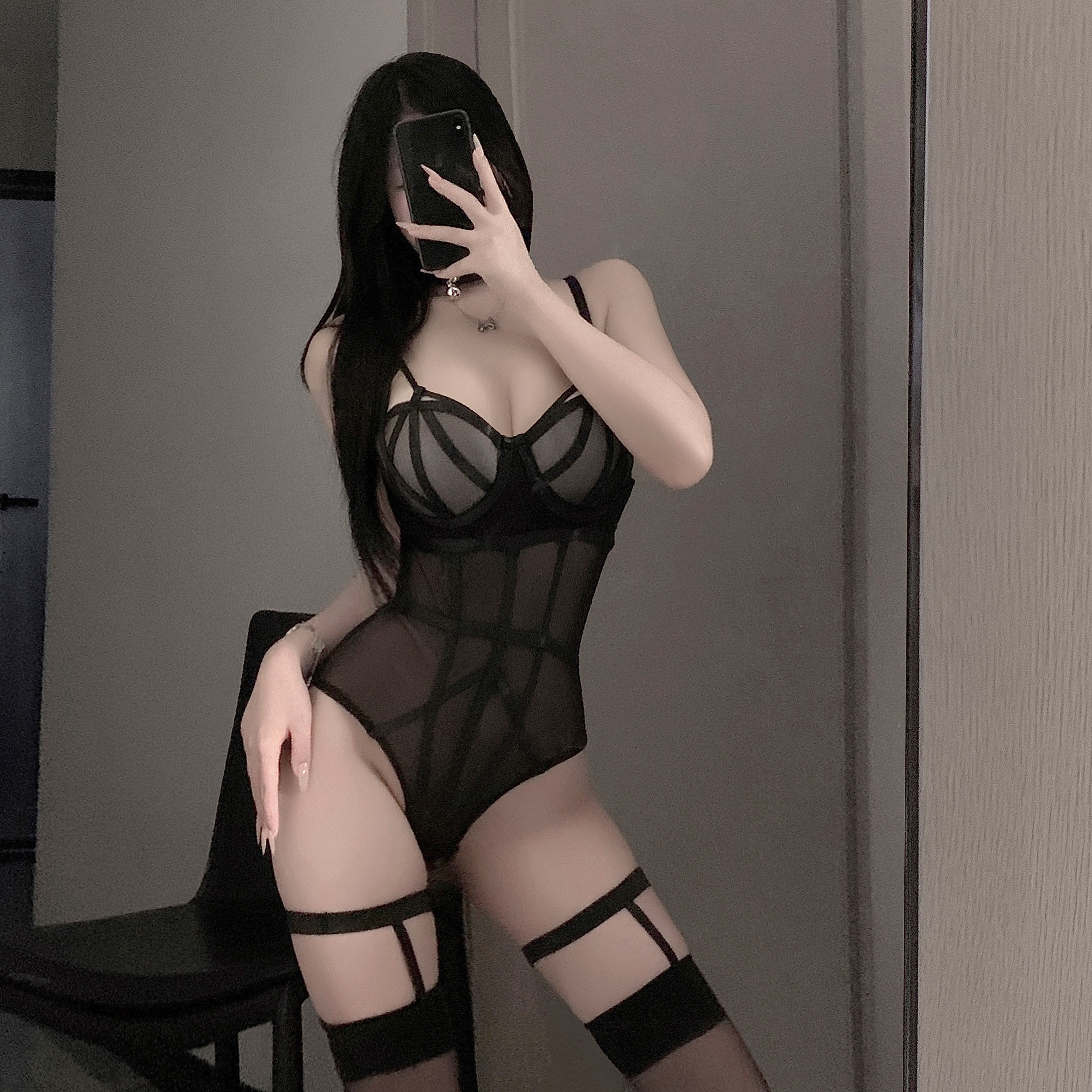 百搭纯欲风塑身连体衣女南瓜内衣