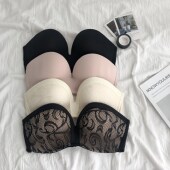 性感无肩带内衣女防滑聚拢小胸隐形美背文胸无钢圈胸罩无痕抹胸夏