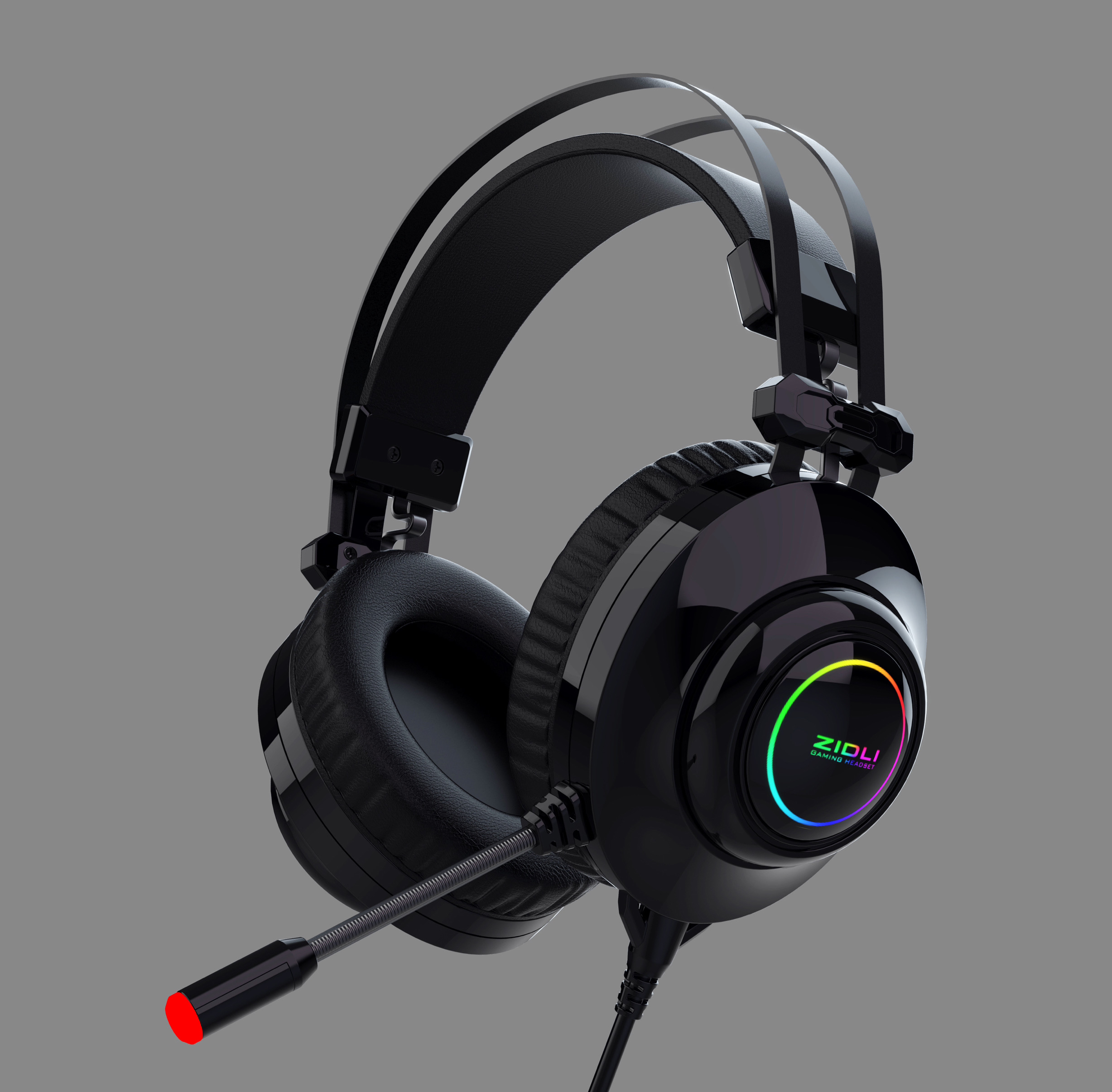 zidli磁动力zh9带震动游戏电竞耳机耳麦usb虚拟7.1声道有线发彩光