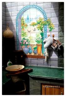 来图定制植物拼画砖纯人工手绘瓷砖田园风格陶瓷别墅花园浴室厨房