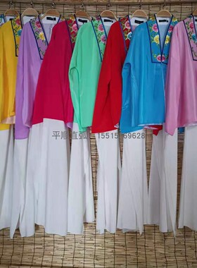 戏曲服装女花旦新款中国风儿童成人青衣戏剧古装cos软绉练功水袖