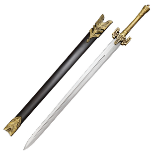 正品龙泉宝剑诛天剑汉剑花纹钢一体收藏刀剑刀具防身冷兵器未开刃