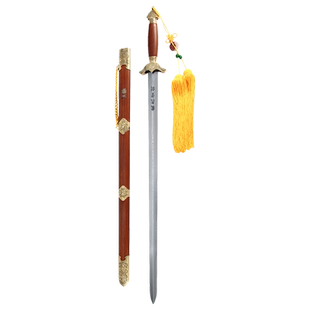 龙泉宝剑花纹钢传统刀剑无极剑冷兵器未开刃长剑武术剑正品旗舰店