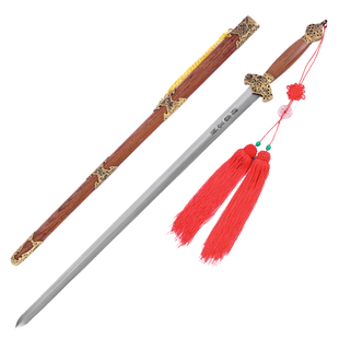 正品龙泉宝剑蝙蝠剑硬剑花纹钢材质手工刀剑古法长剑未开刃旗舰店