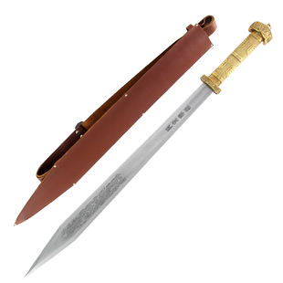 龙泉宝剑玄夔剑秦汉剑影视收藏刀剑花纹钢真剑龙泉剑未开刃旗舰店