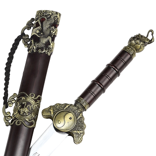 龙泉宝剑玄武剑摆件仿古刀剑短剑收藏硬剑七星剑收藏未开刃旗舰店