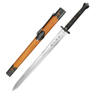 正品龙泉宝剑大龙泉重剑八面汉剑花纹钢收藏刀剑张叶胜作品未开刃